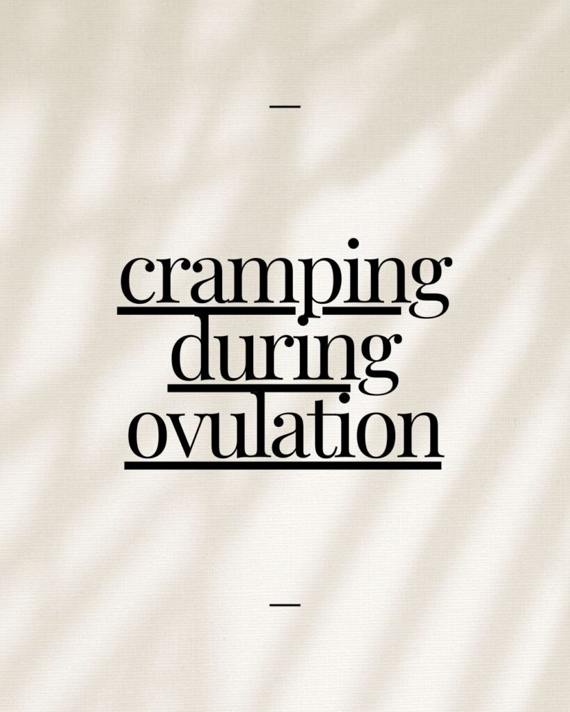 cramping during ovulation