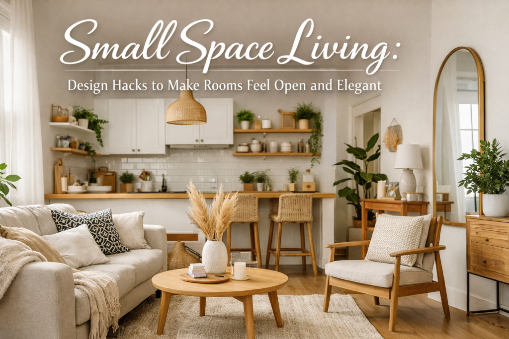 Small Space Living: Design Hacks to Make Rooms Feel Open and Elegant