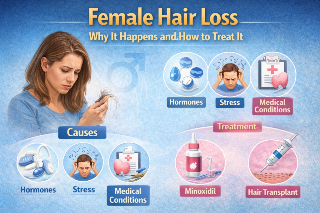 Female Hair Loss: Why It Happens and How to Treat It